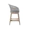 Armen Living Tutti Frutti Indoor Outdoor Counter Height Bar Stool in Light Eucalyptus Wood with Gray Rope LCTFBAGRTK26 - alternate 7